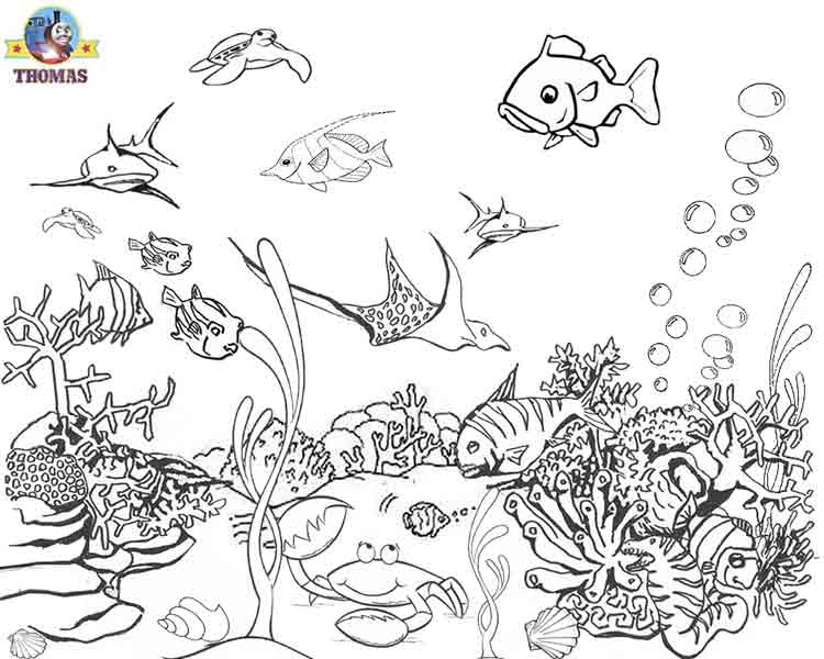 dibujos de acuario para colorear