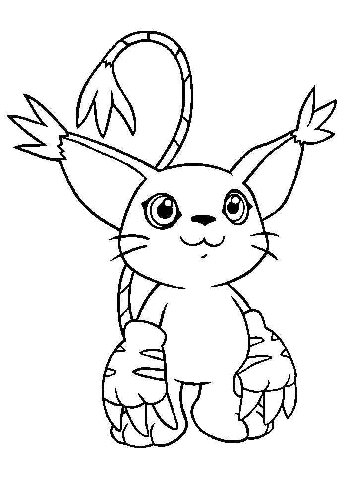 dibujos de digimon para colorear y imprimir