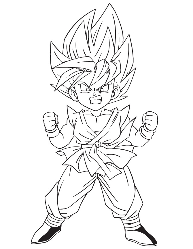 dibujos de dragon ball para pintar