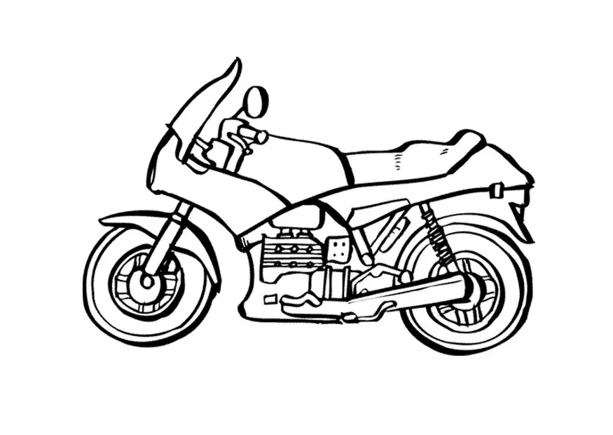 dibujos de motos para colorear