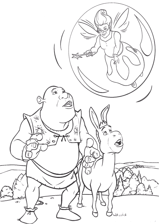 dibujos de shrek para imprimir