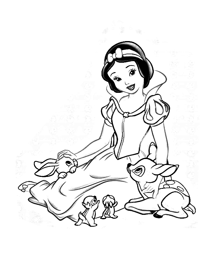 dibujos para colorear de blancanieves