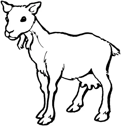dibujos para colorear de cabras
