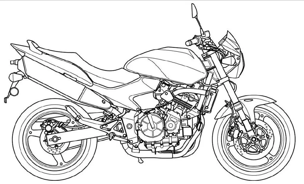 dibujos para colorear motos