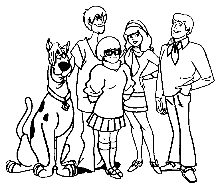 dibujos para colorear scooby doo