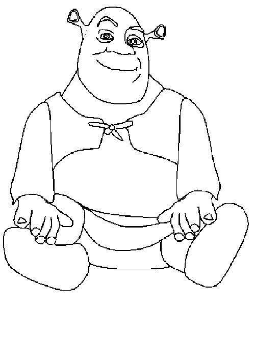 dibujos para colorear shrek