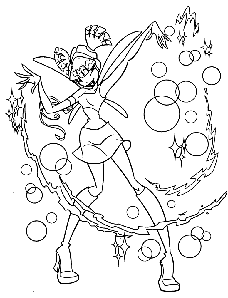 dibujos para colorear winx