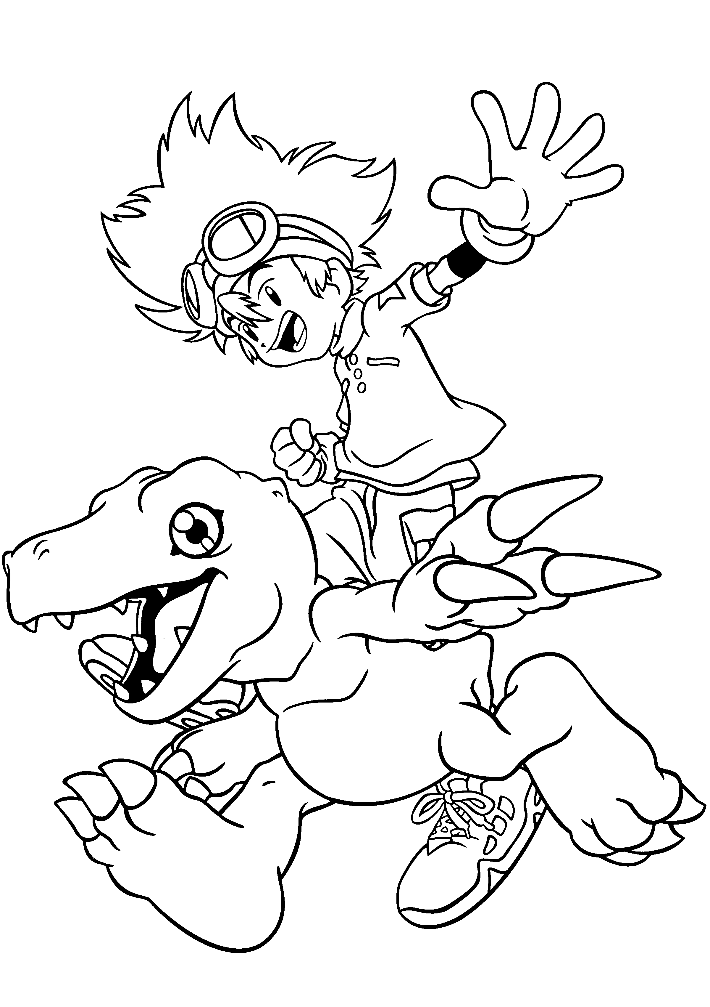 digimon para colorear online