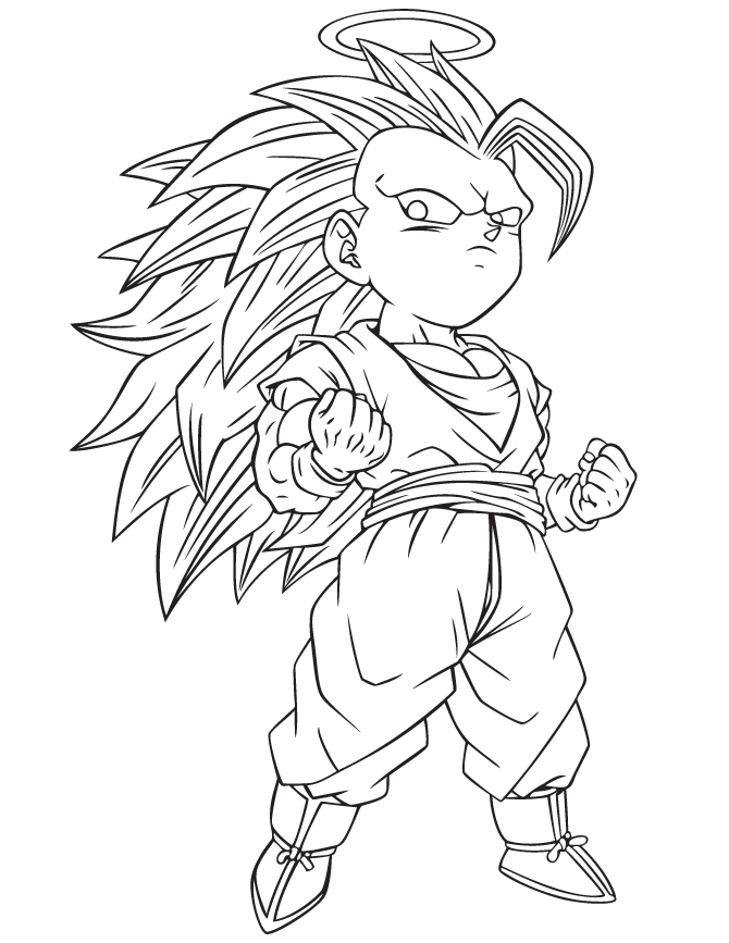 dragon ball gt para colorear