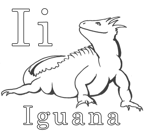 iguanas para colorear