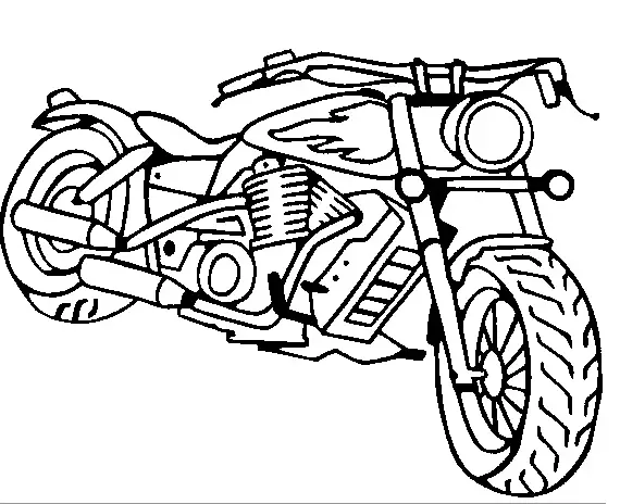 imagenes de motos para colorear