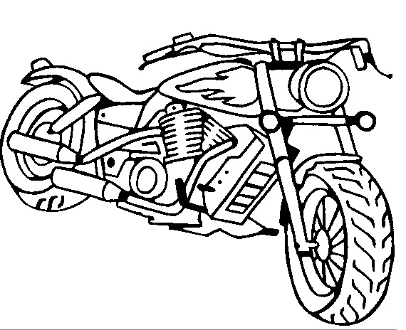 imagenes de motos para colorear