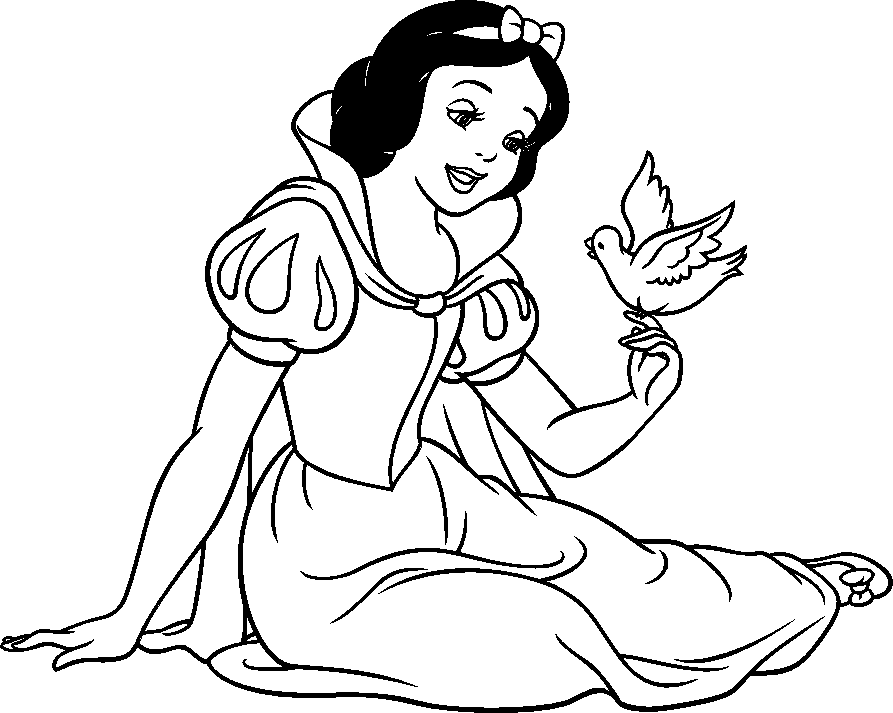 imagens para colorear blanca nieves