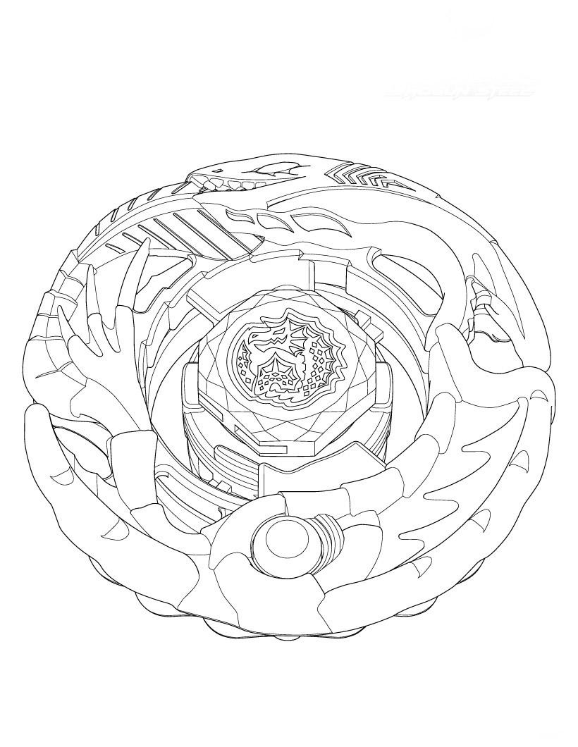 juego de beyblade para colorear