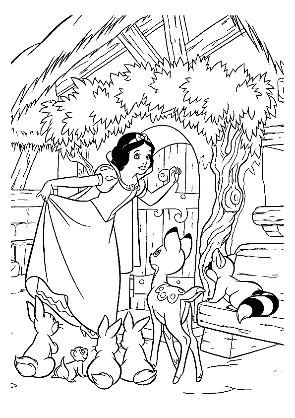 juegos de blancanieves de pintar