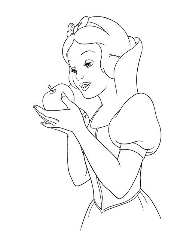 juegos de pintar a blancanieves