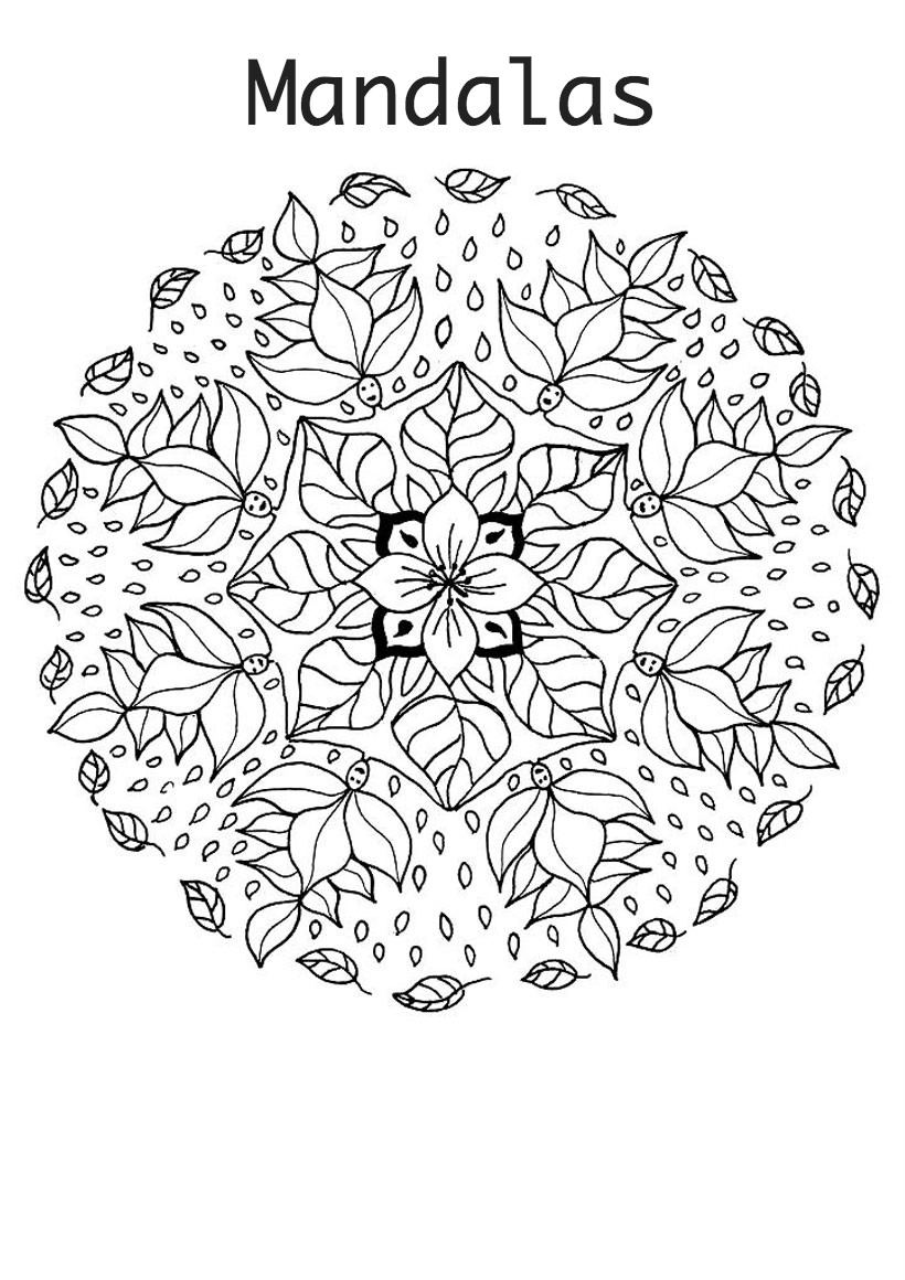 mandala para colorear