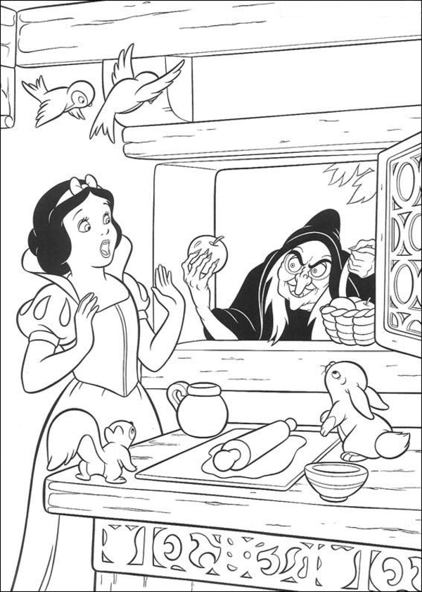 pintar a blancanieves