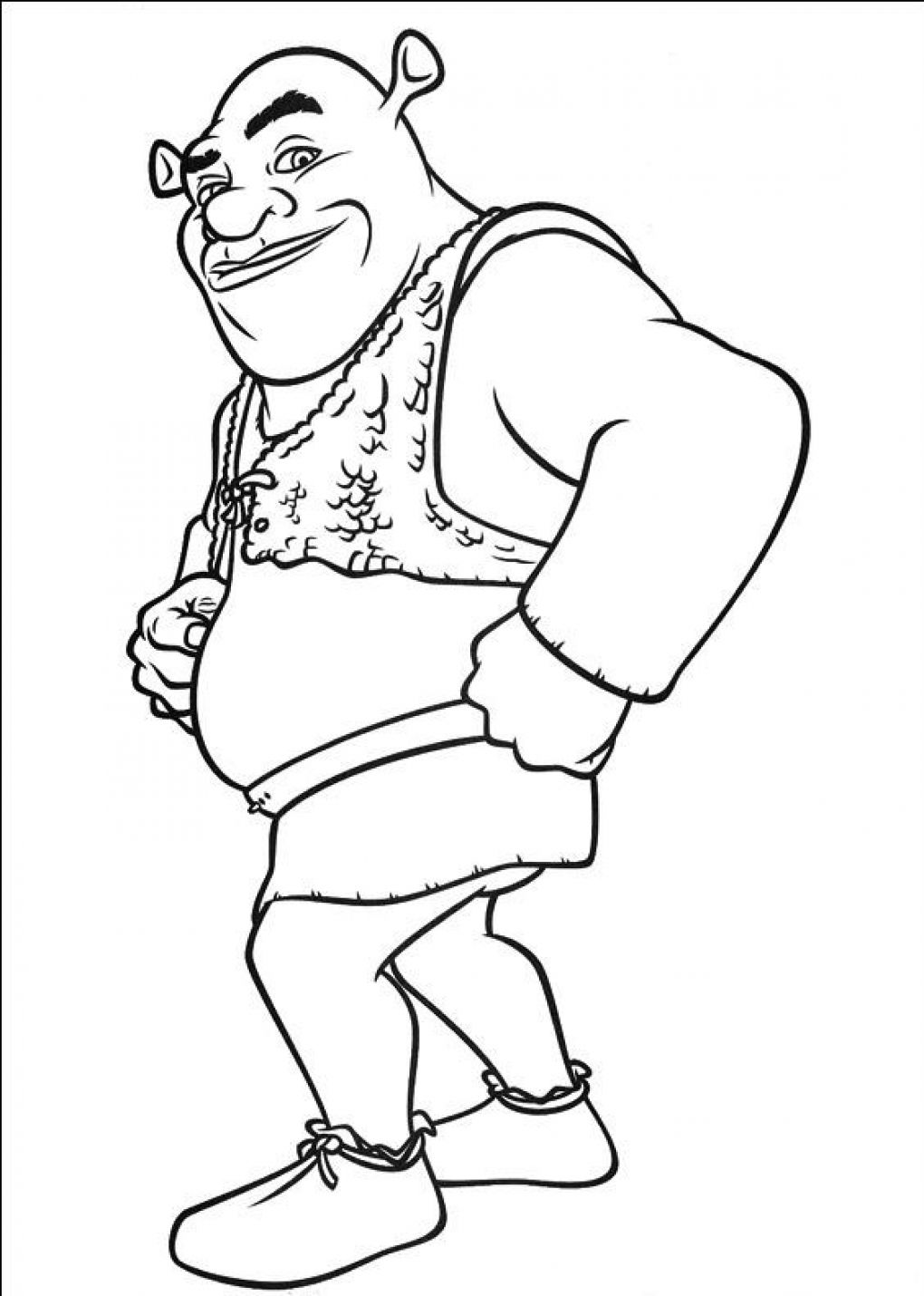 shrek 1 para colorear