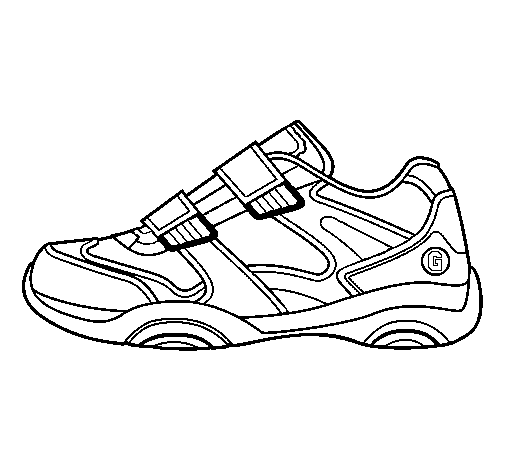 zapatillas para colorear