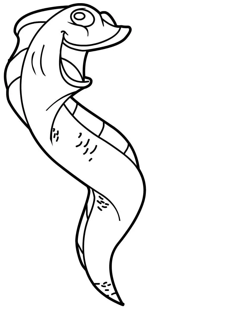 dibujos de anguilas para coloerar