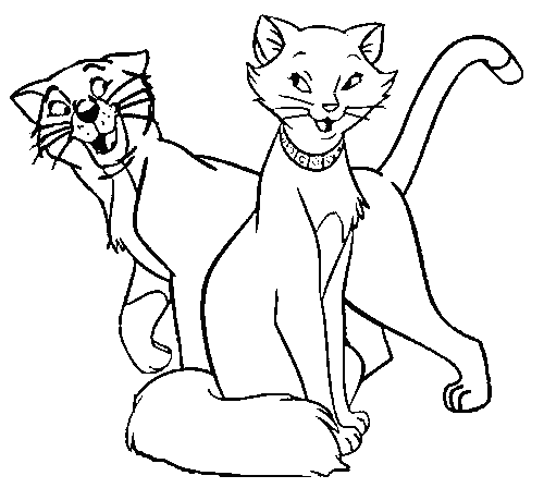 aristogatos dibujos para imprimir