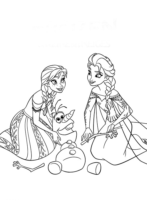 colorear frozen disney