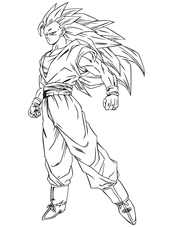 colorear goku