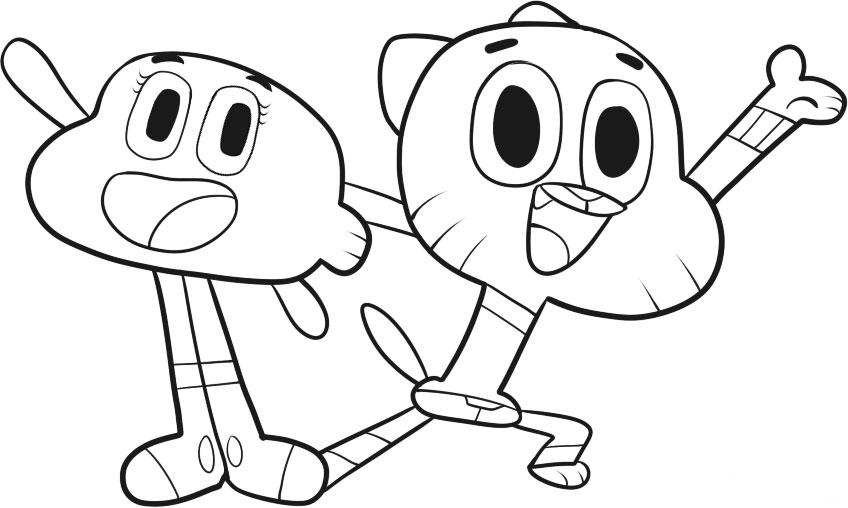 colorear gumball