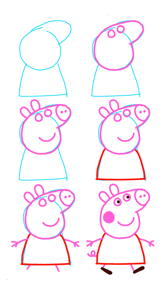 como pintar a peppa pig 02