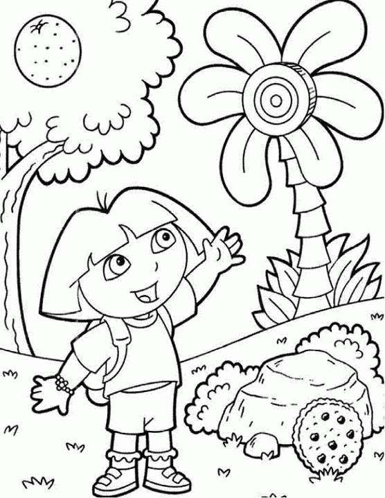 dibujo pintar dora