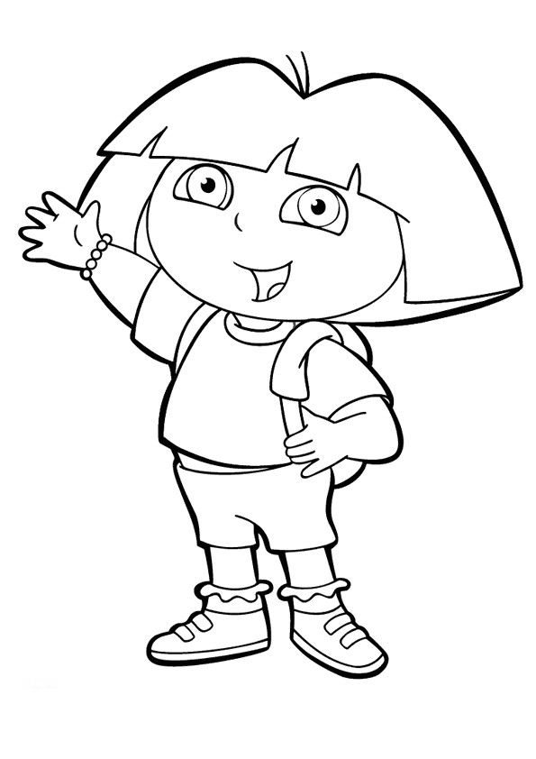 dibujos colorear dora la exploradora