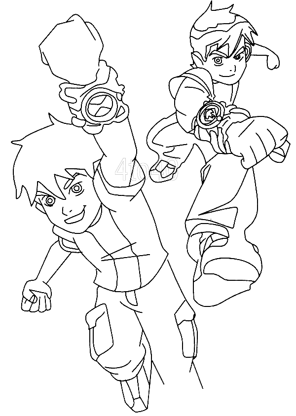 dibujos de ben 10 para colorear