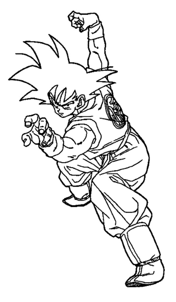 dibujos para colorear goku