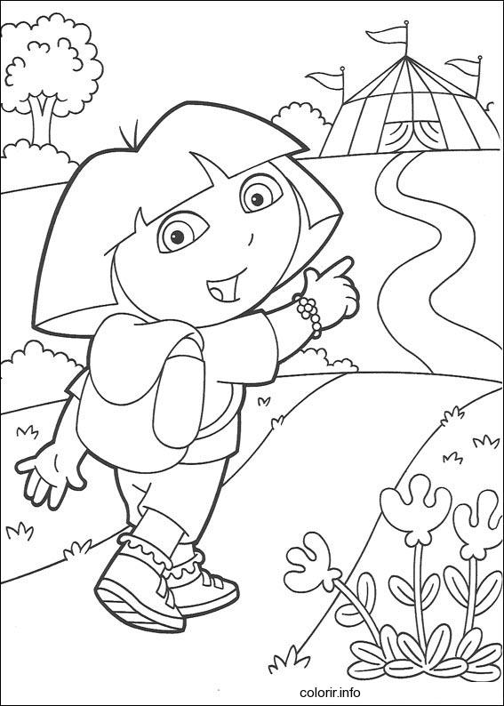 dibujos para colorear online dora