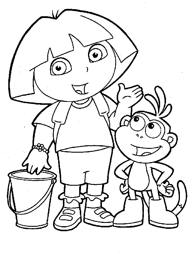 dibujos para imprimir dora la exploradora