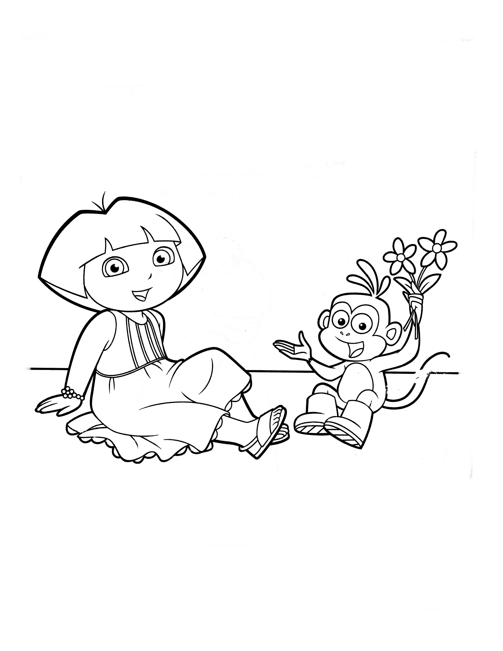 dora imagens para colorir e imprimir