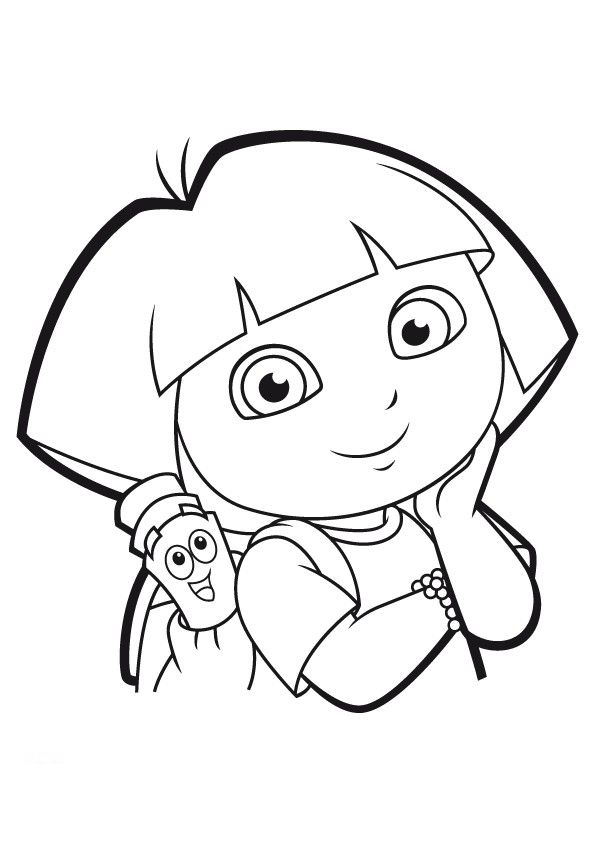 dora la exploradora dibujos para pintar