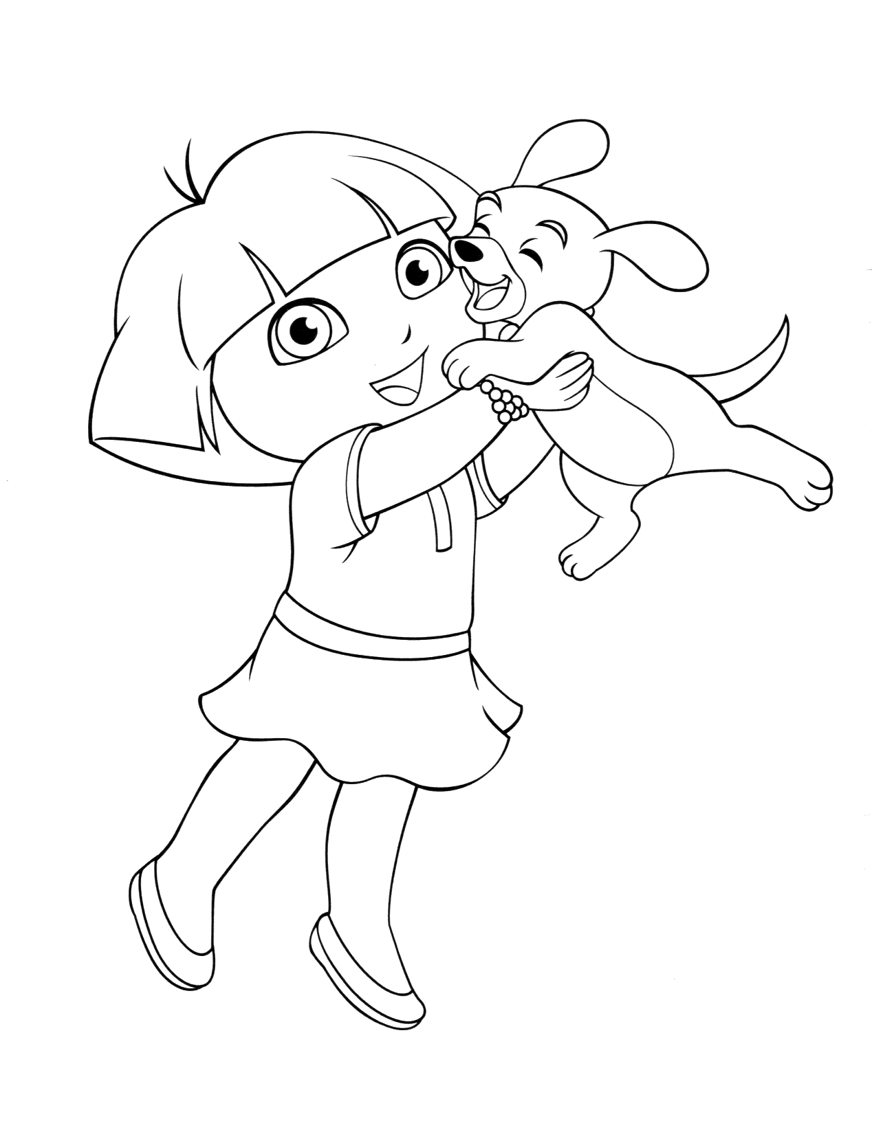 dora para colorear e impriir