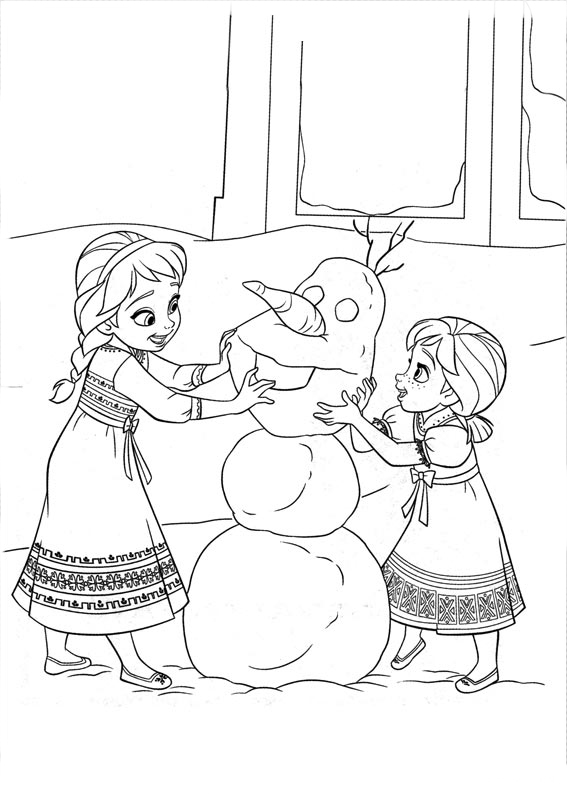 figuras para colorear de frozen