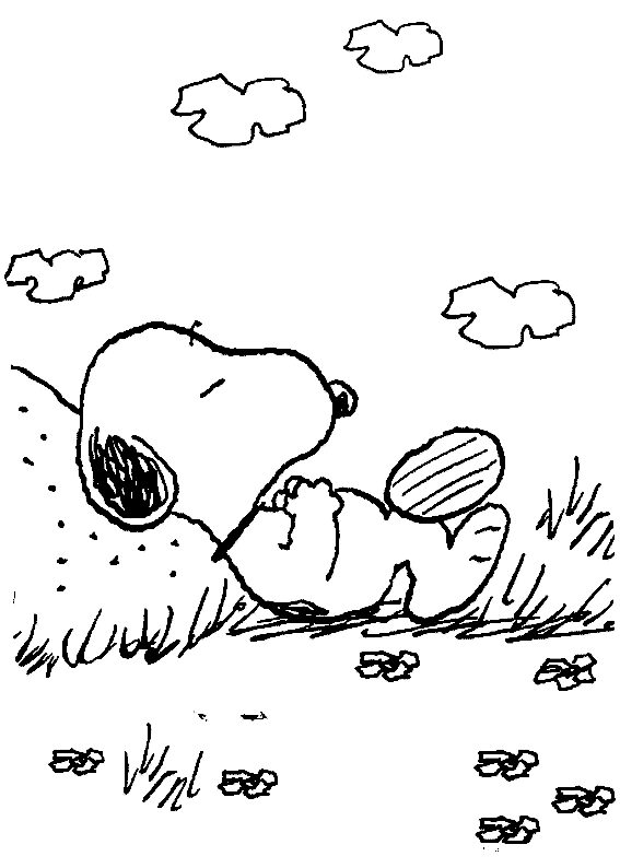 fotos snoopy para colorear