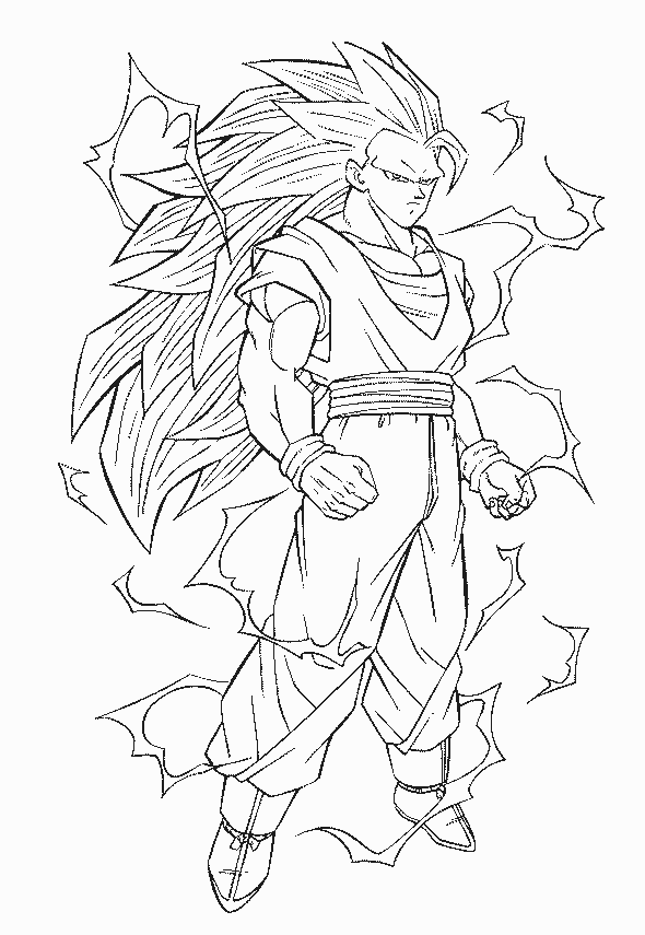 goku colorear