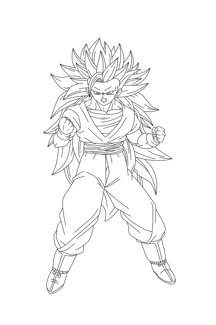 goku dibujos para colorear