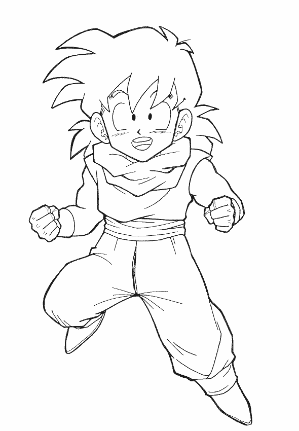 goku super saiyan 4 para colorear