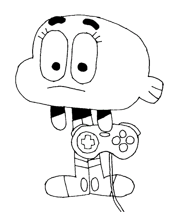 gumball colorear online