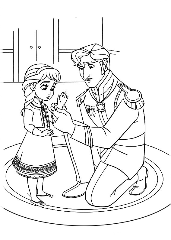 imagen de frozen para colorear