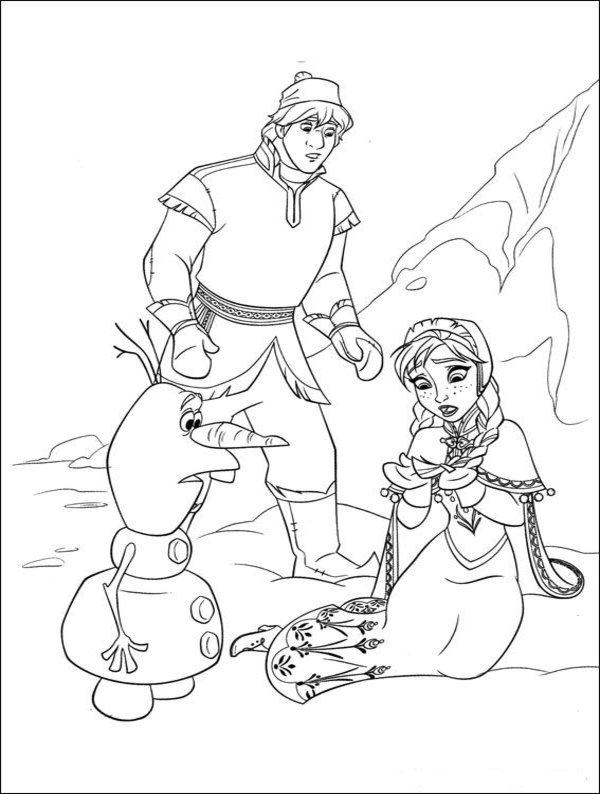 imagen para colorear de frozen