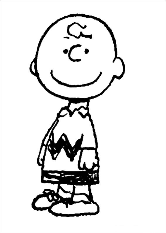 imagen snoopy para colorear