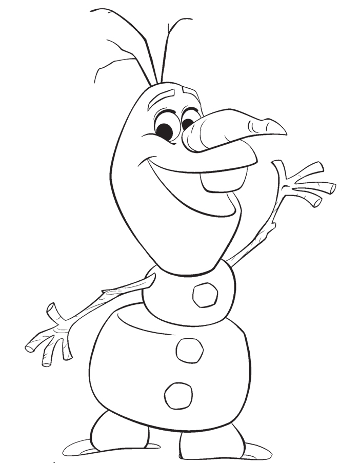 imagenes de olaf frozen para colorear