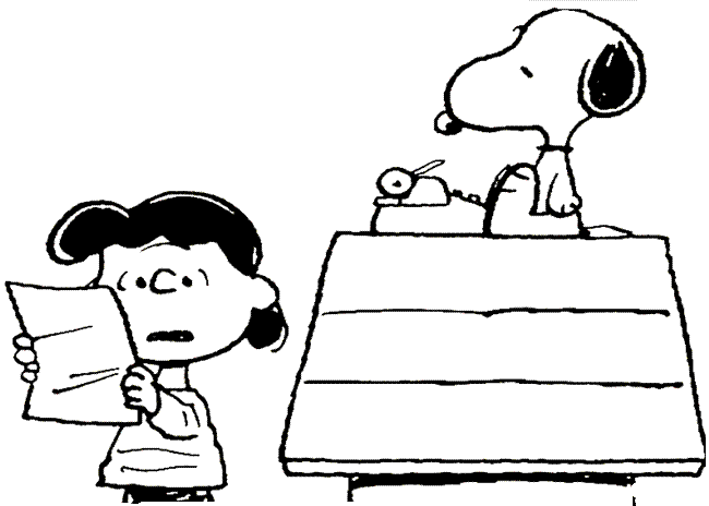 imagenes de snoopy gratis para colorear